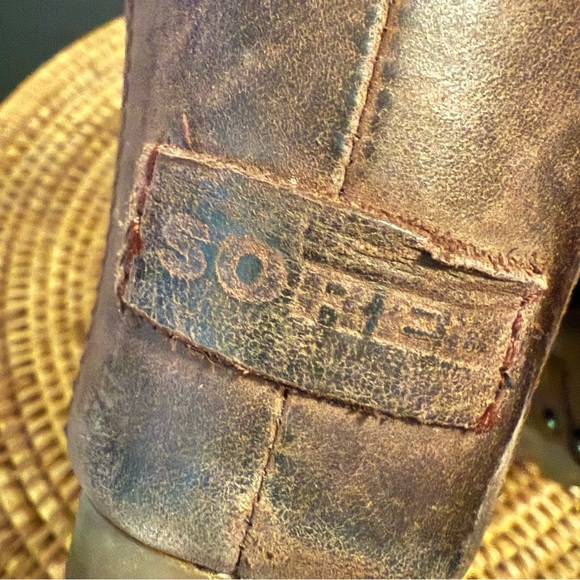 Sorel wedge Brown Ankle Boots size women’s 9 - Picture 6 of 10